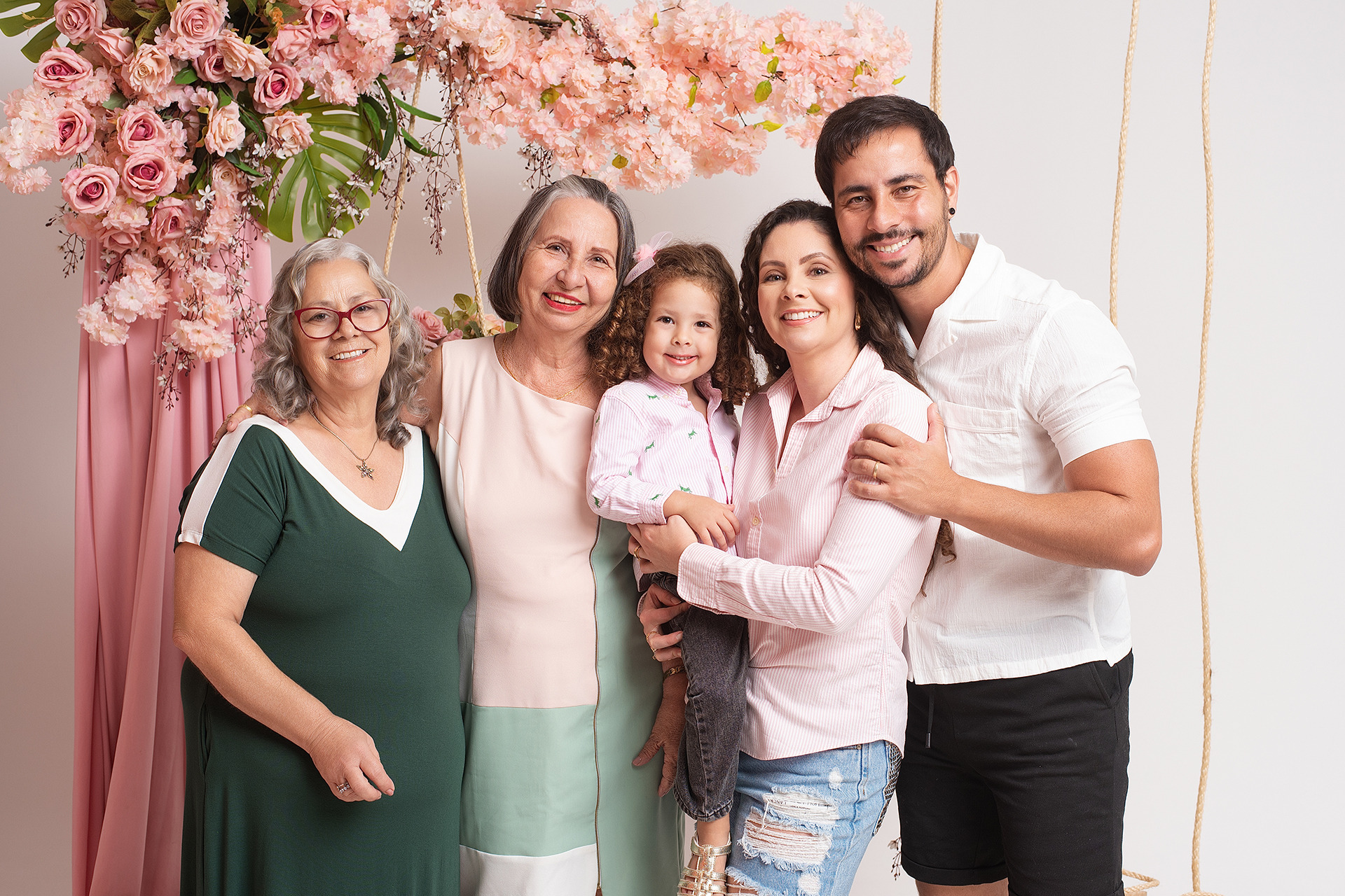 Ensaio fotográfico de família no Estúdio Abrassear
