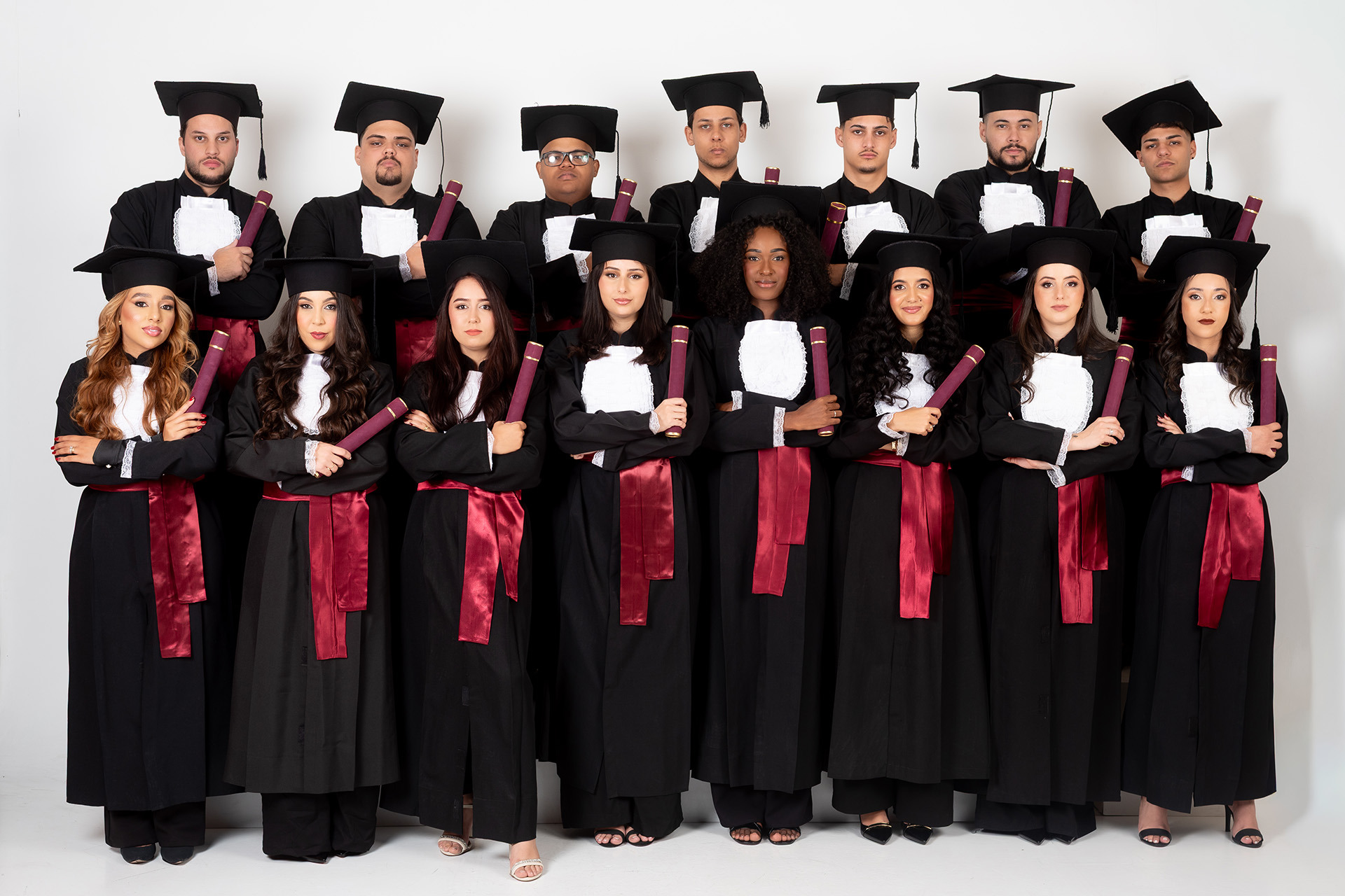 Ensaio de Formandos Formatura Odontologia no Estúdio Abrassear em Contagem na Grande BH