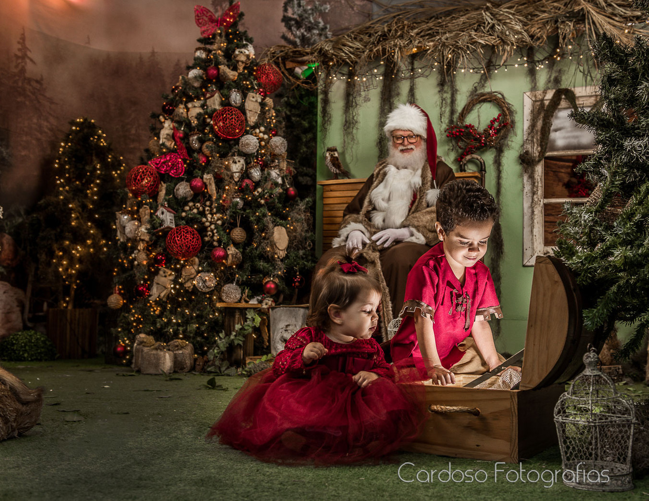 ensaio fotográfico natal em família estúdio fotográfico em Blumenau, Indaial, Timbó