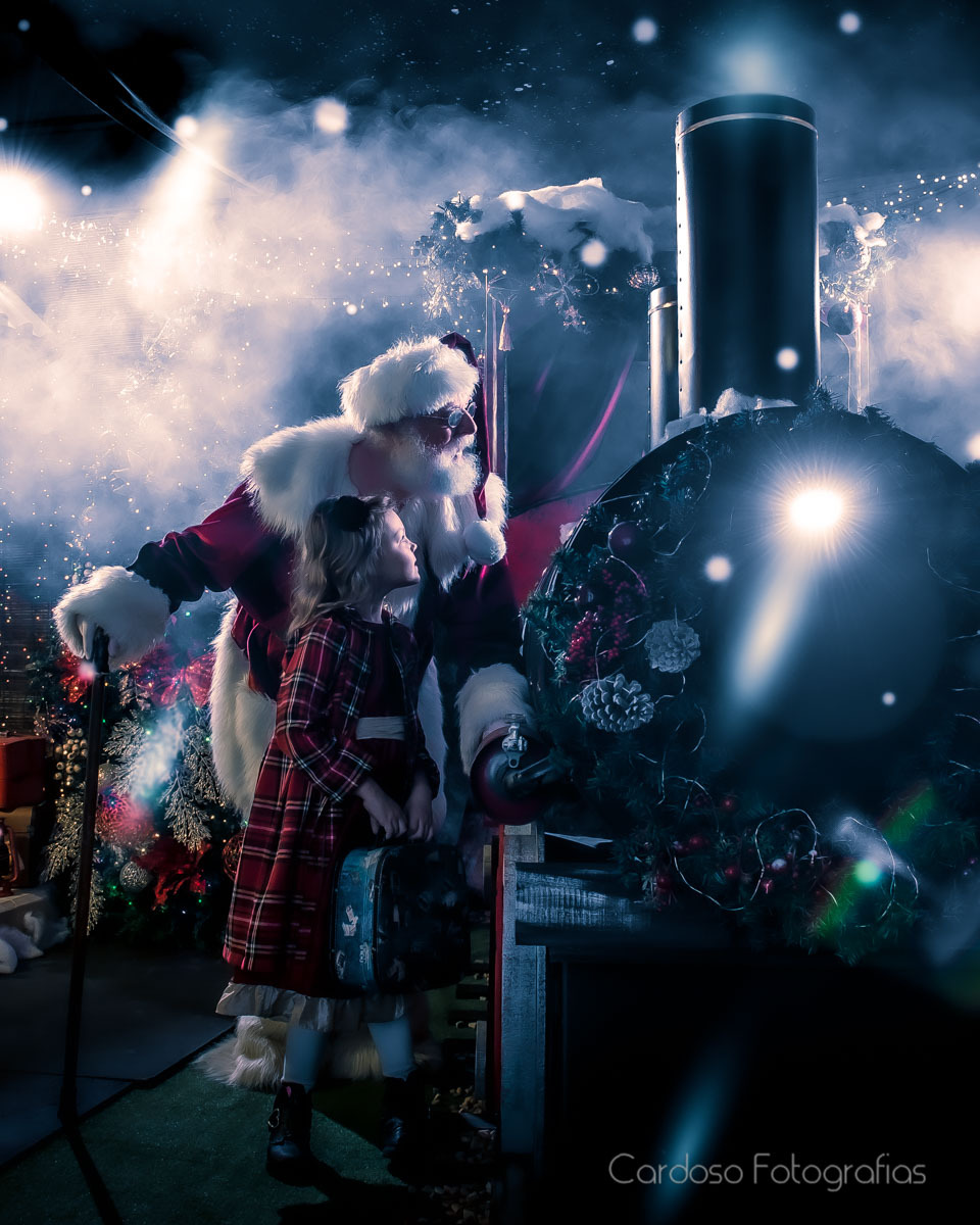ensaio de natal com papai Noel em Indaial