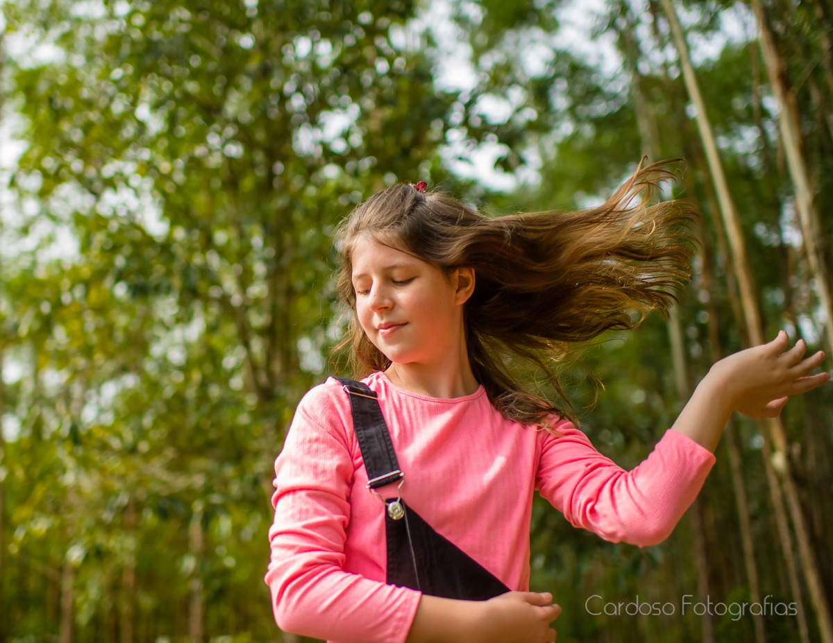 Ensaio fotográfico para comunhão externo em Indaial e Blumenau