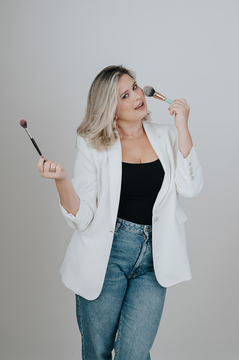 Foto de maquiadora para o Instagram