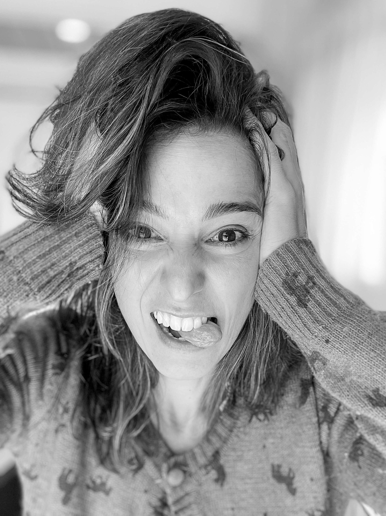 Autorretrato feito com celular por Dani Justus