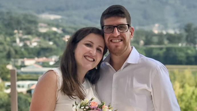 Noivos Mariana e Sílvio