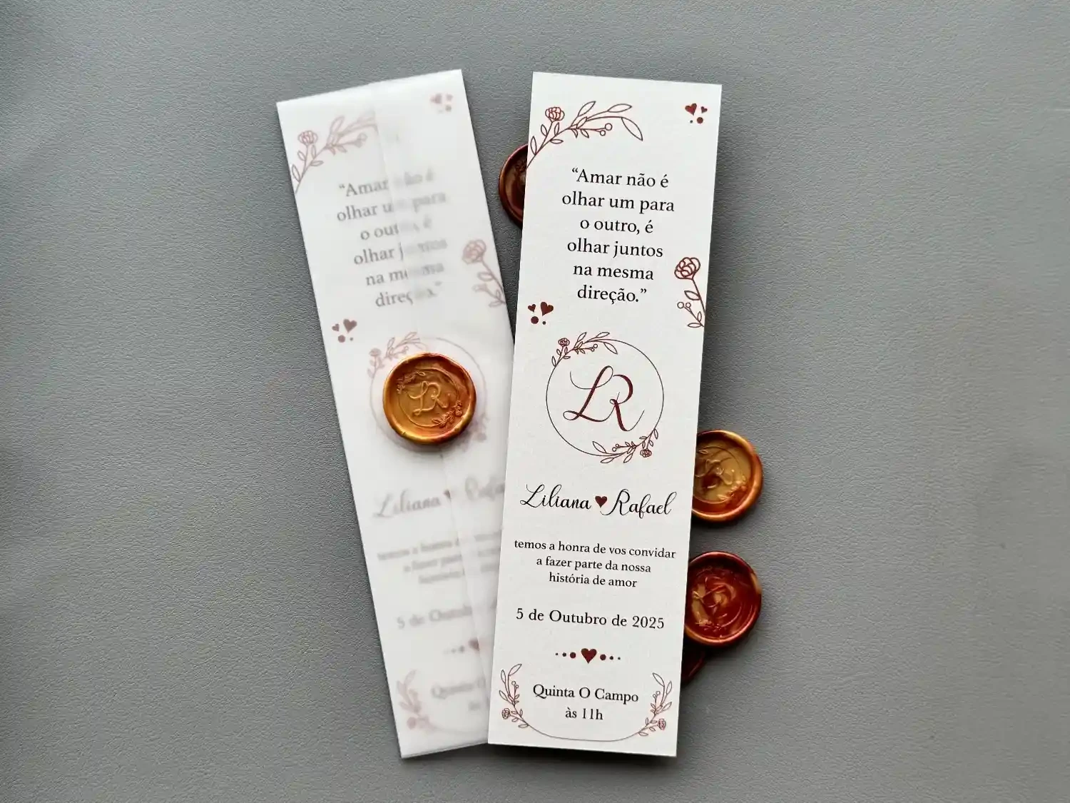 Convite de casamento