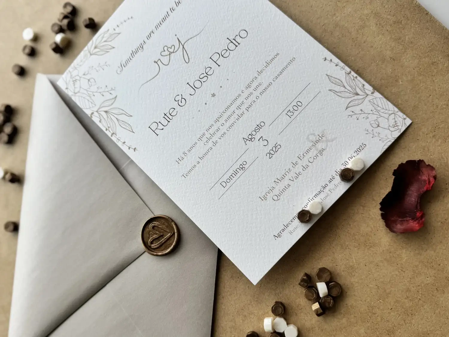 Convite de casamento