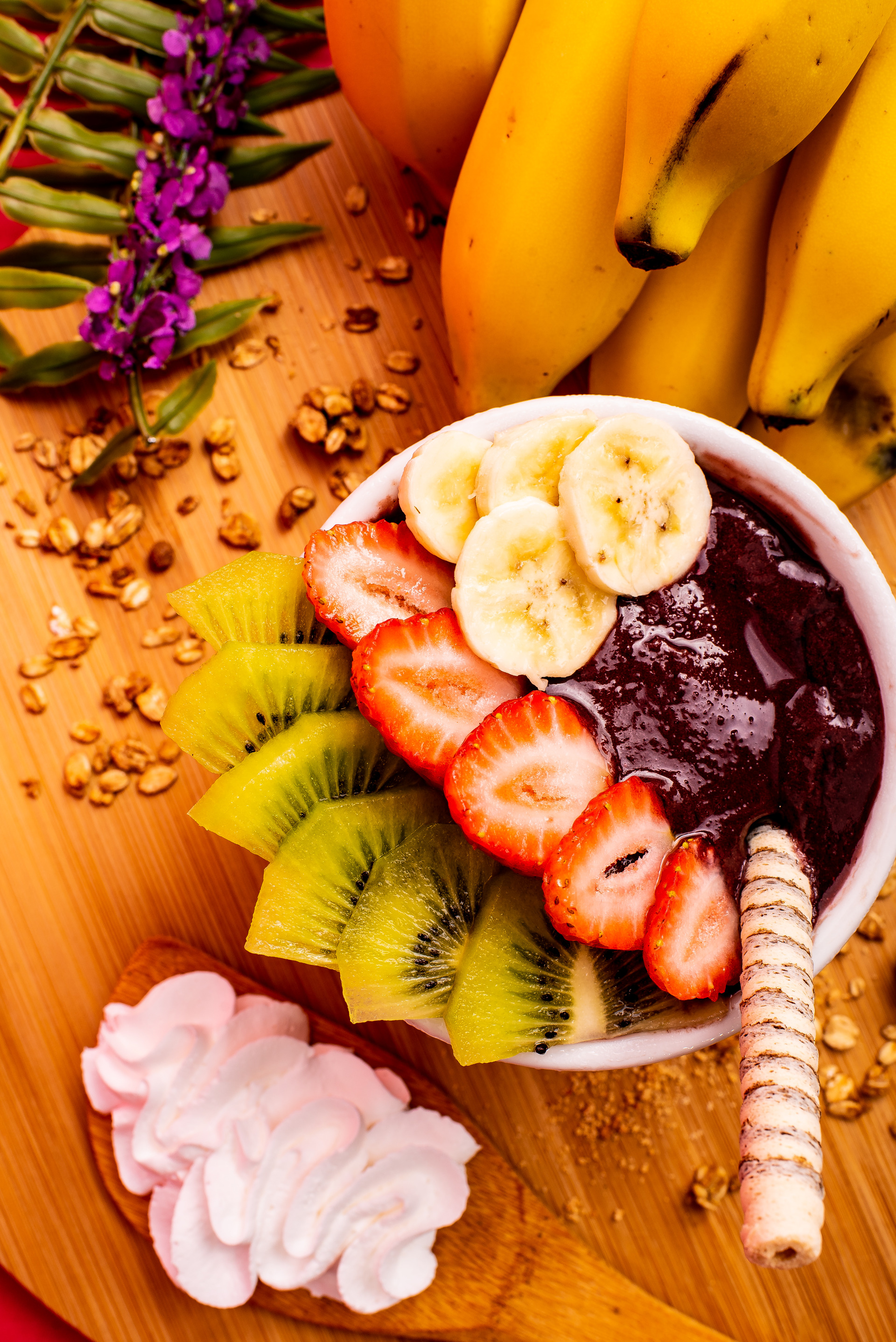 Açaí com frutas, fotografo rj