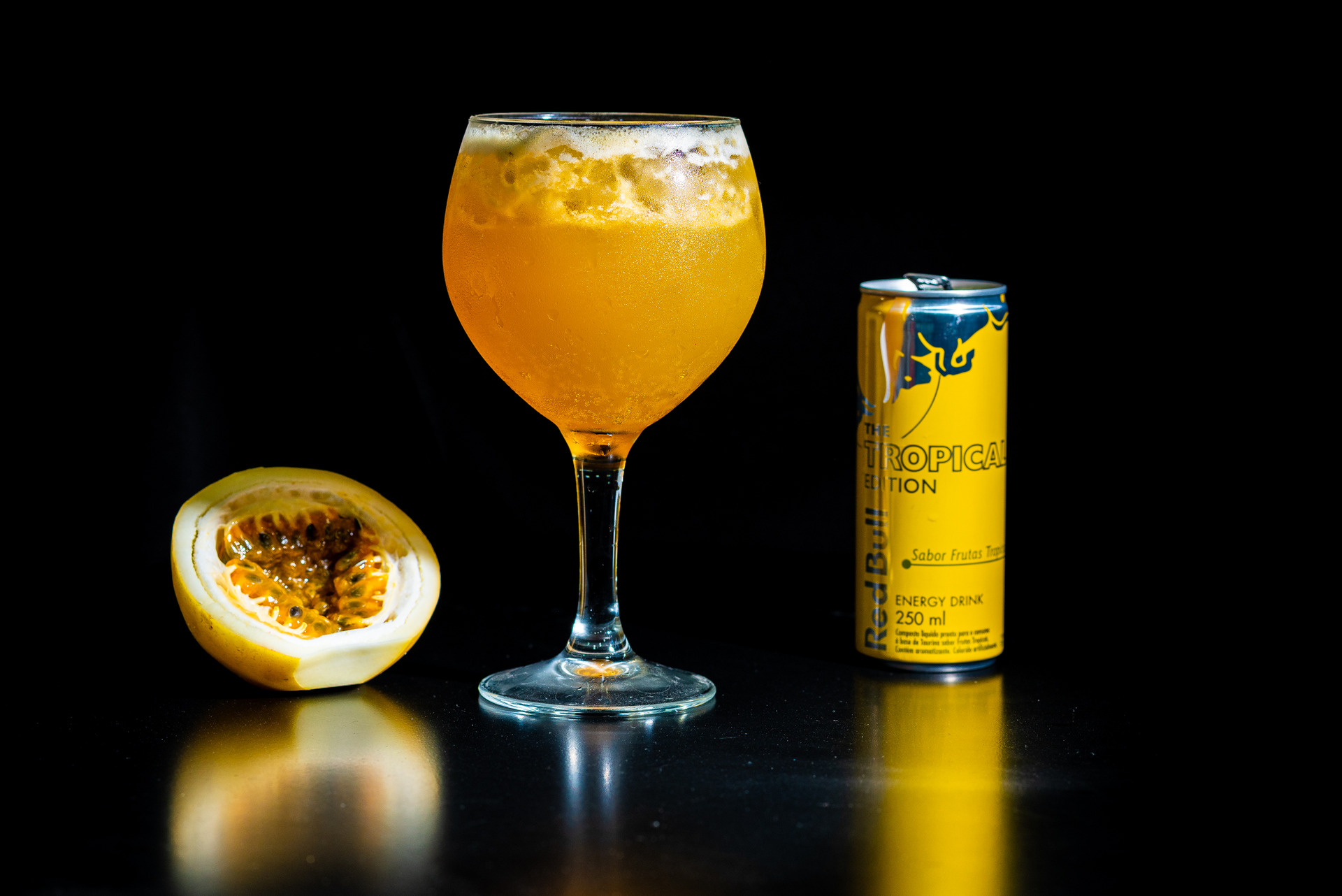 foto de drink de maracujá