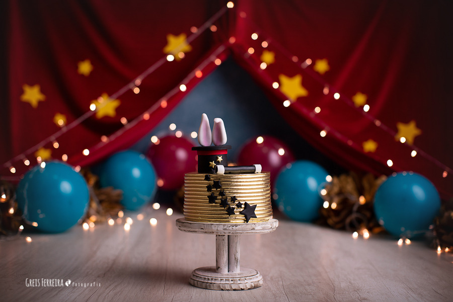 ensaio de bebê bolo smash the cake circo