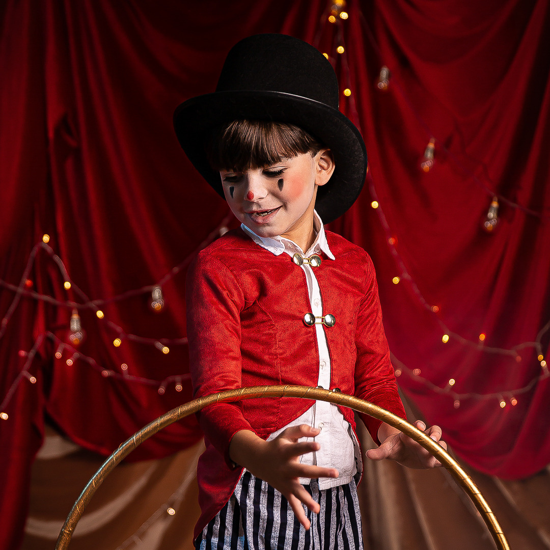 ensaio infantil de circo mágico