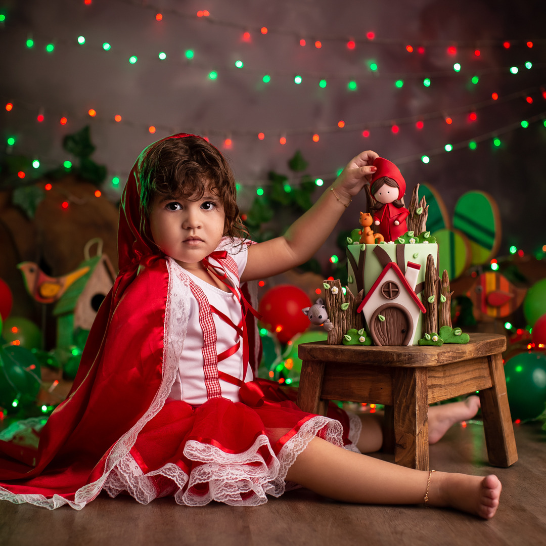 smash the cake chapeuzinho vermelho 3 anos