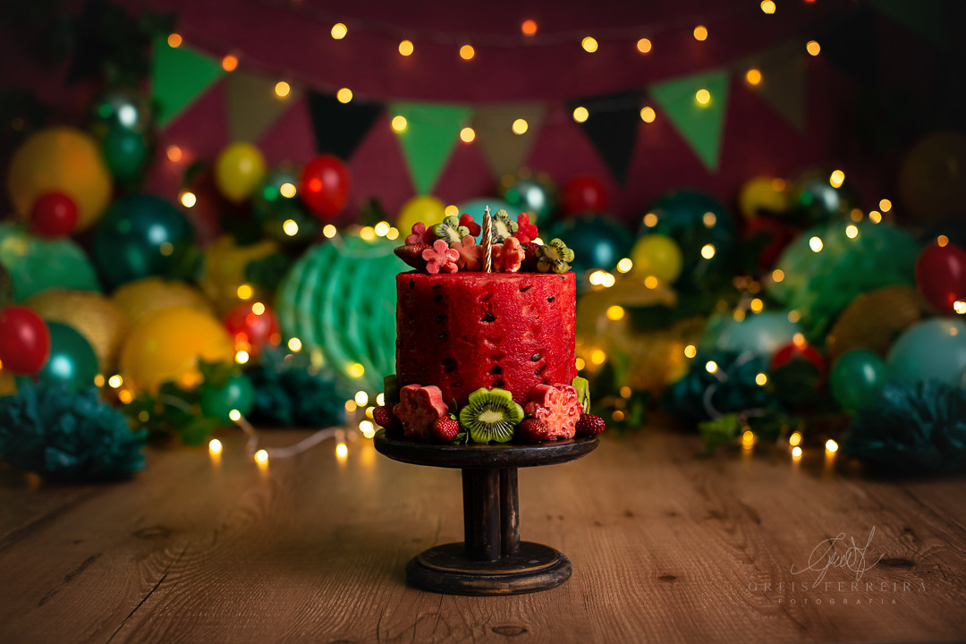 bolo de fruta melancia magali ensaio de bebe