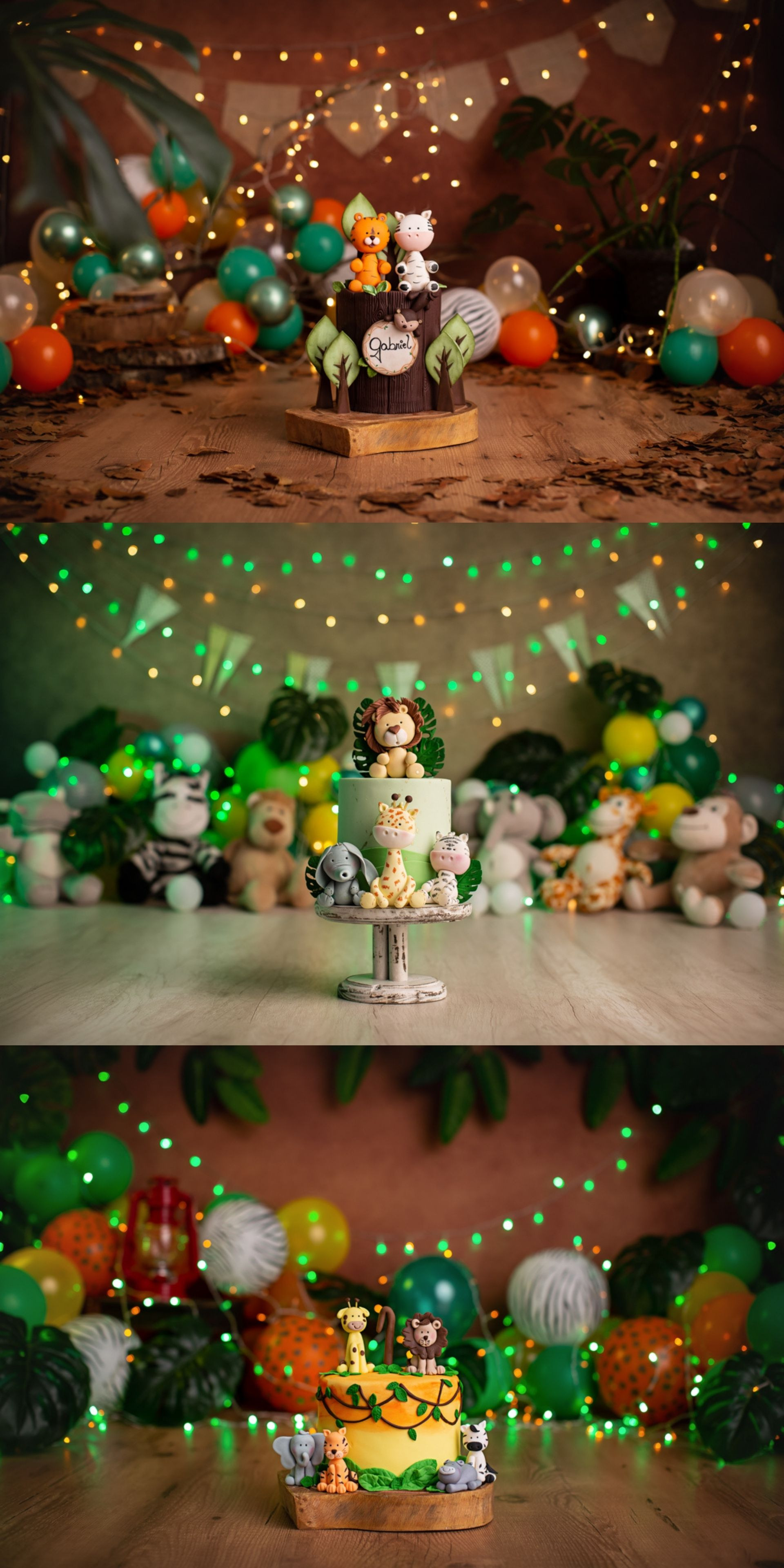 Smash the Cake Safari mae de menino ensaio de aniversário de bebe