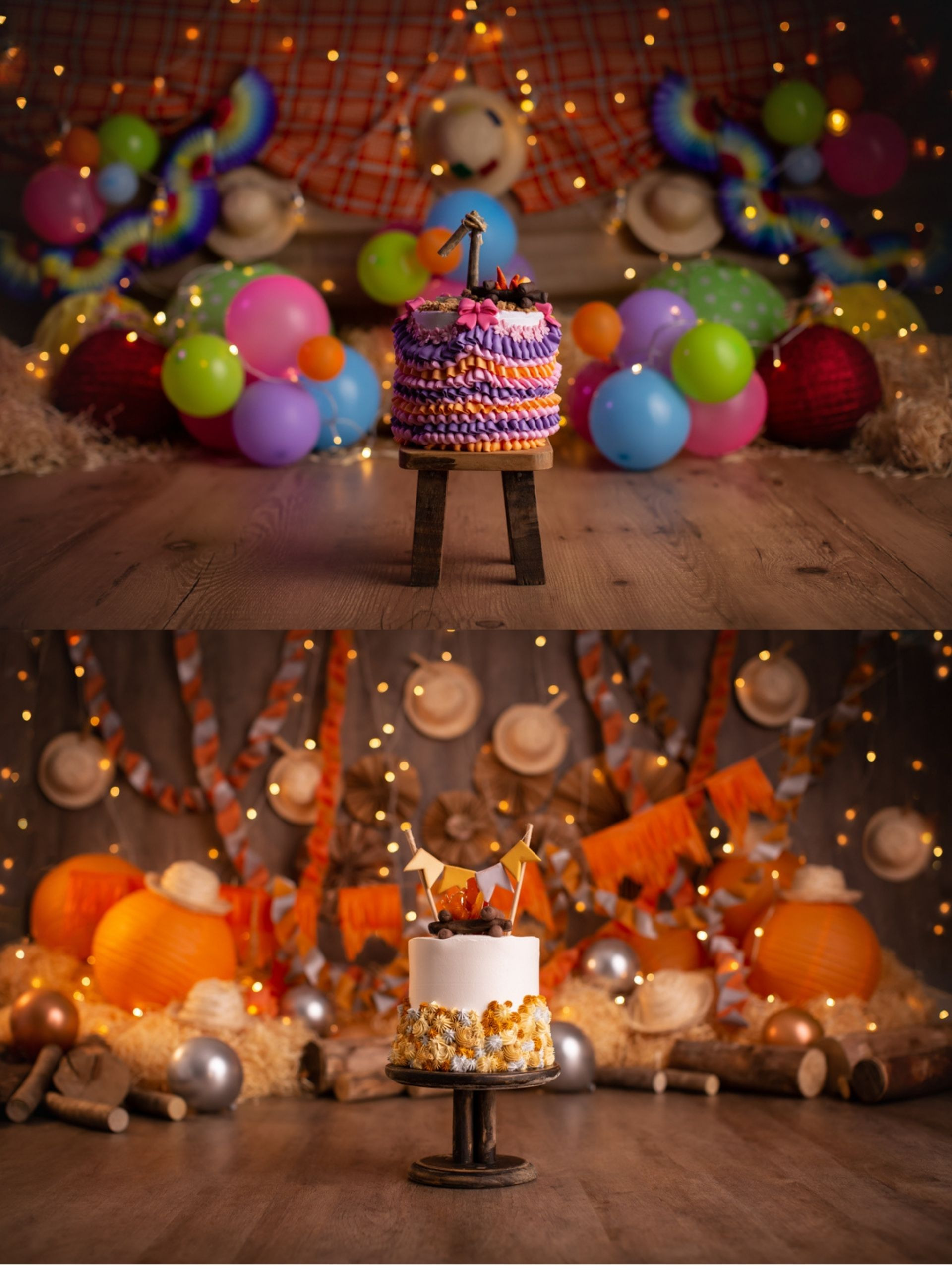 Smash the Cake Festa Junina mae de menino ensaio de aniversário de bebe