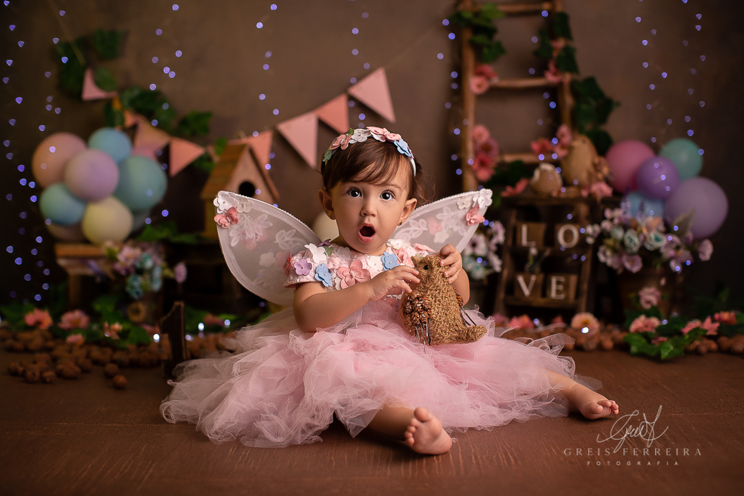 smash the cake jardim encantado ensaio de bebe menina de 1 ano de fada