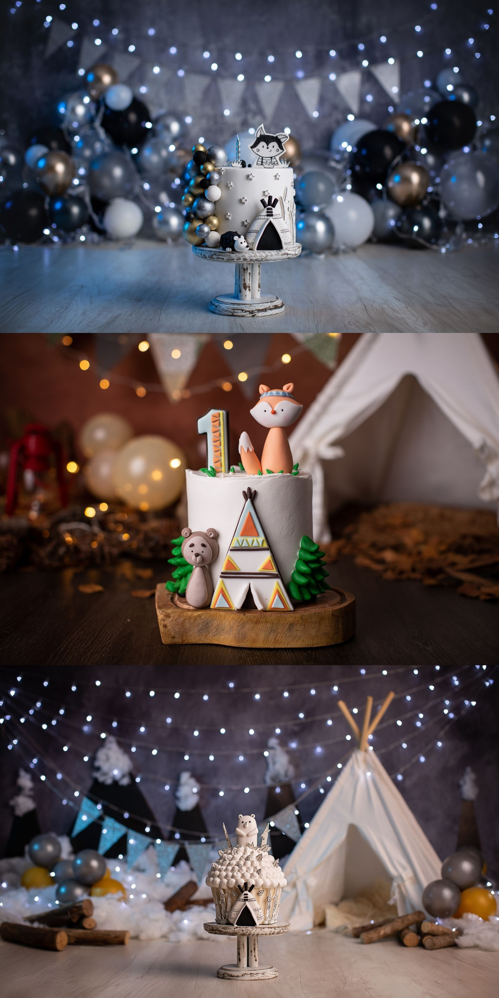 smash the cake bosque tribal mae de menino ensaio de aniversário de bebe