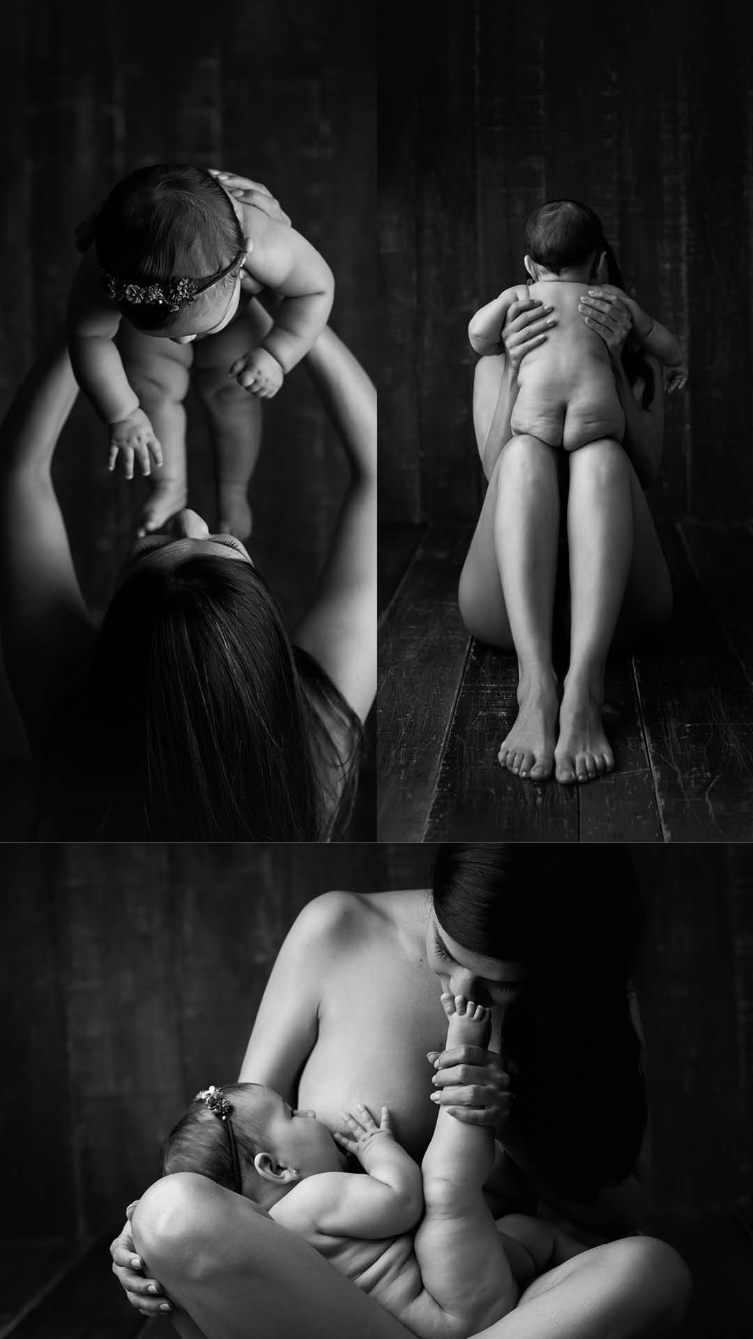 ensaio de bebe menina 3 meses e mamae fotografia de familia