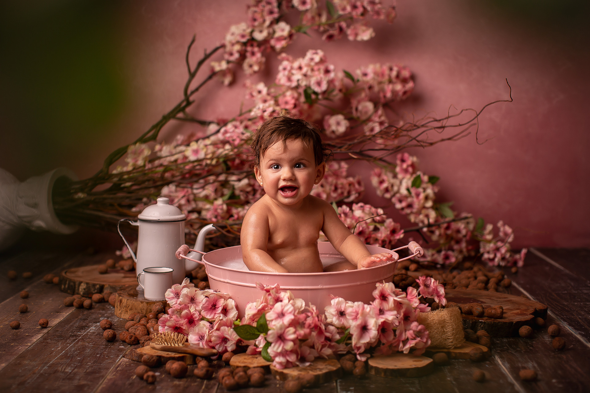 ensaio de bebe smash the cake circo mundo bita