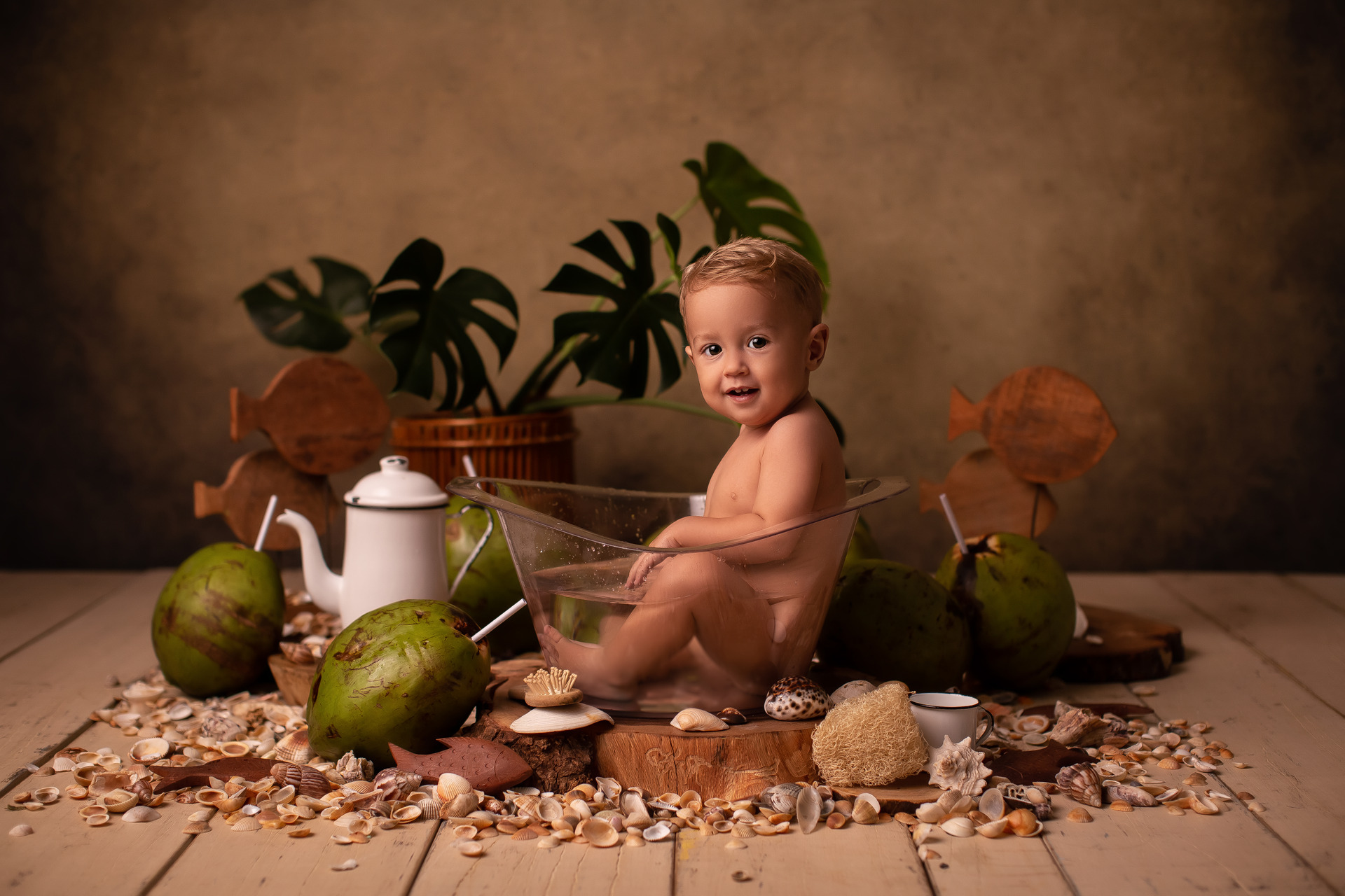 ensaio de bebe smash the cake borboleta