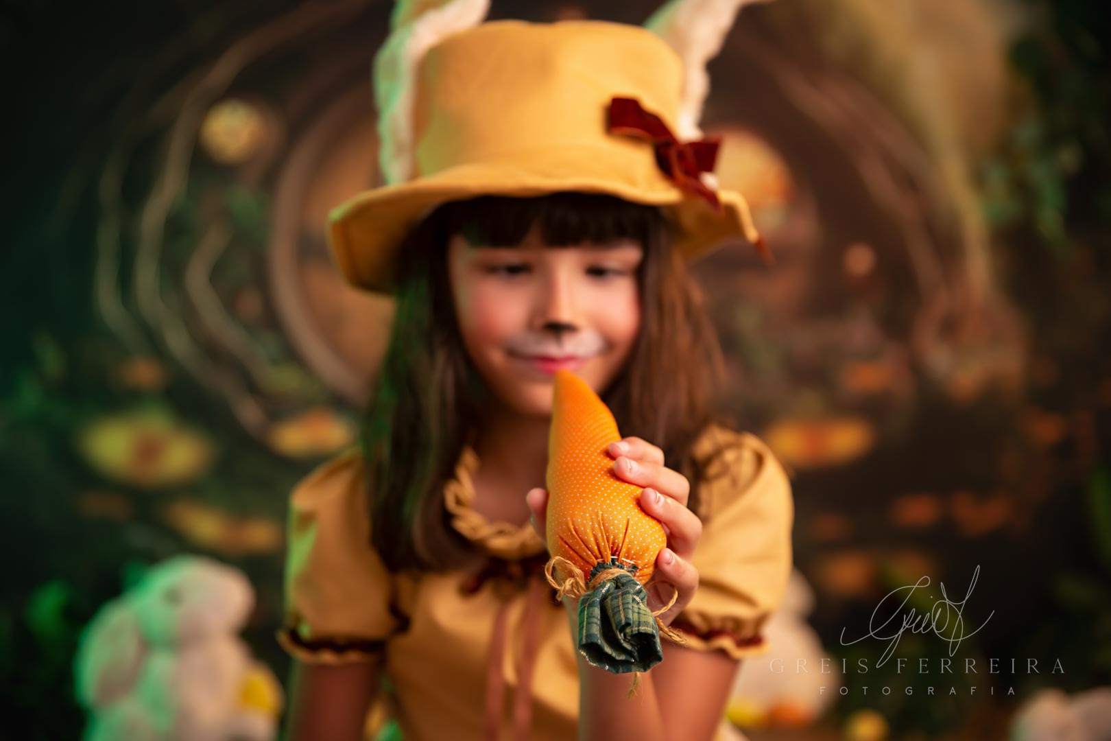 foto de ensaio de pascoa coelhinho