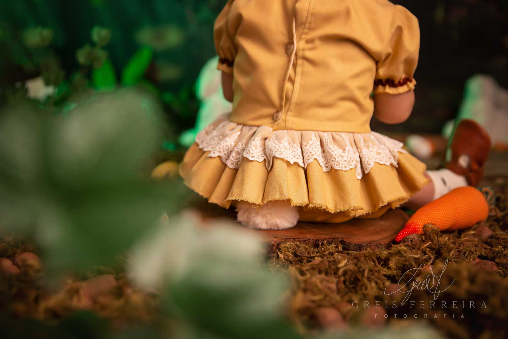 foto de ensaio de pascoa bebe menina