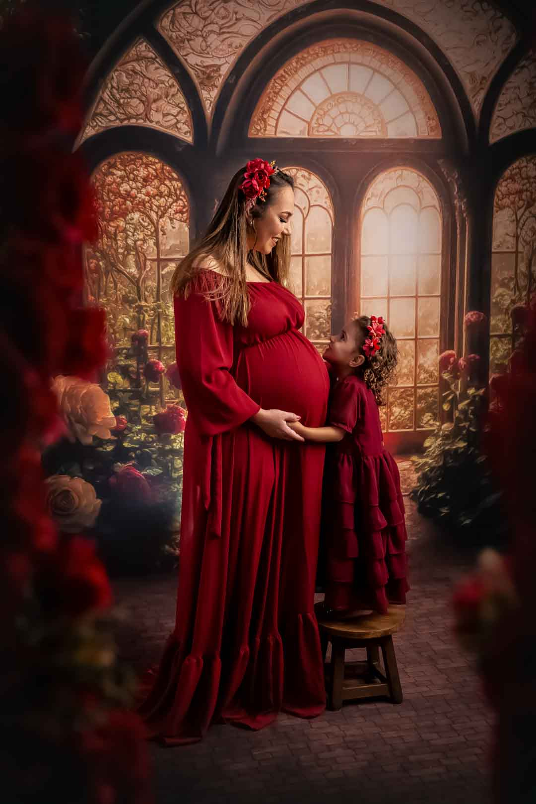 ensaio dia das maes gestante grávida filha