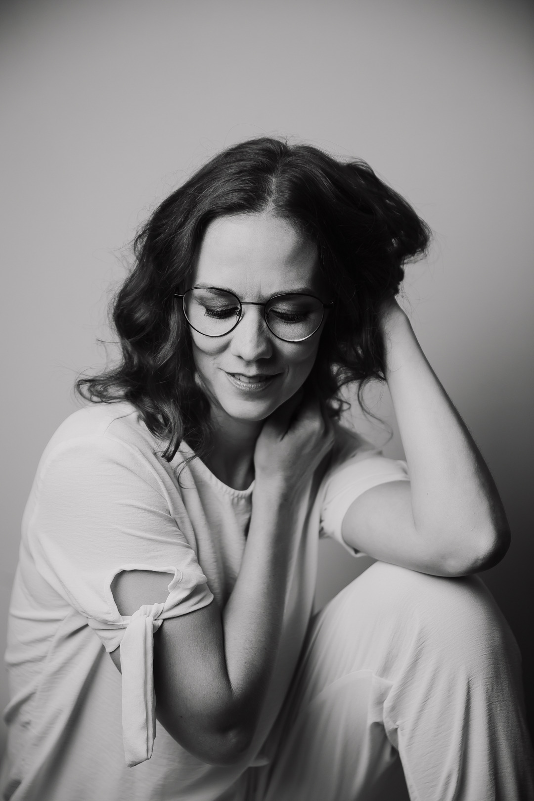 ensaio feminino mulher loira roupa braca foto preto e branco pb