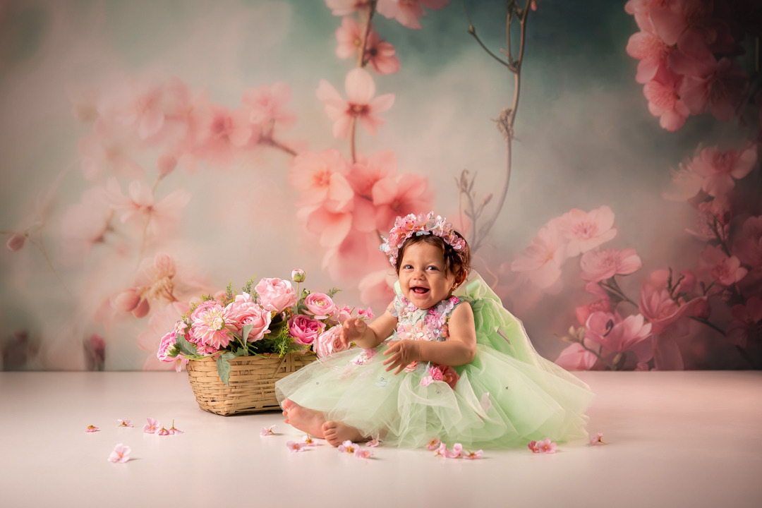 fotografia infantil menina girl primavera flores