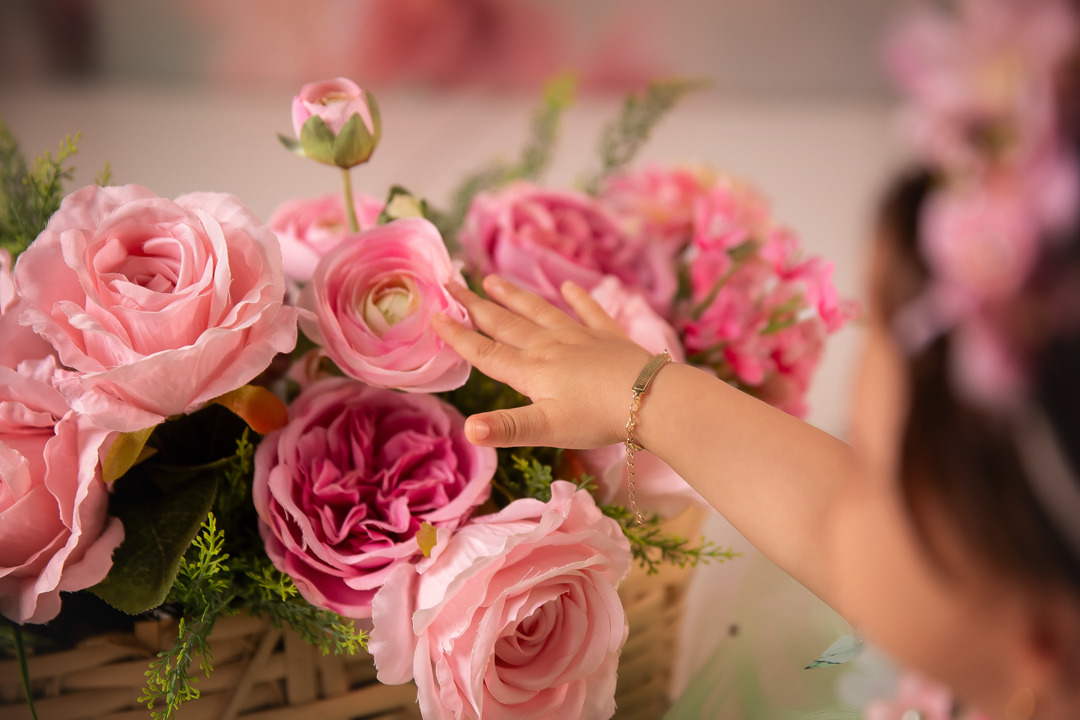 fotografia infantil menina girl primavera flores