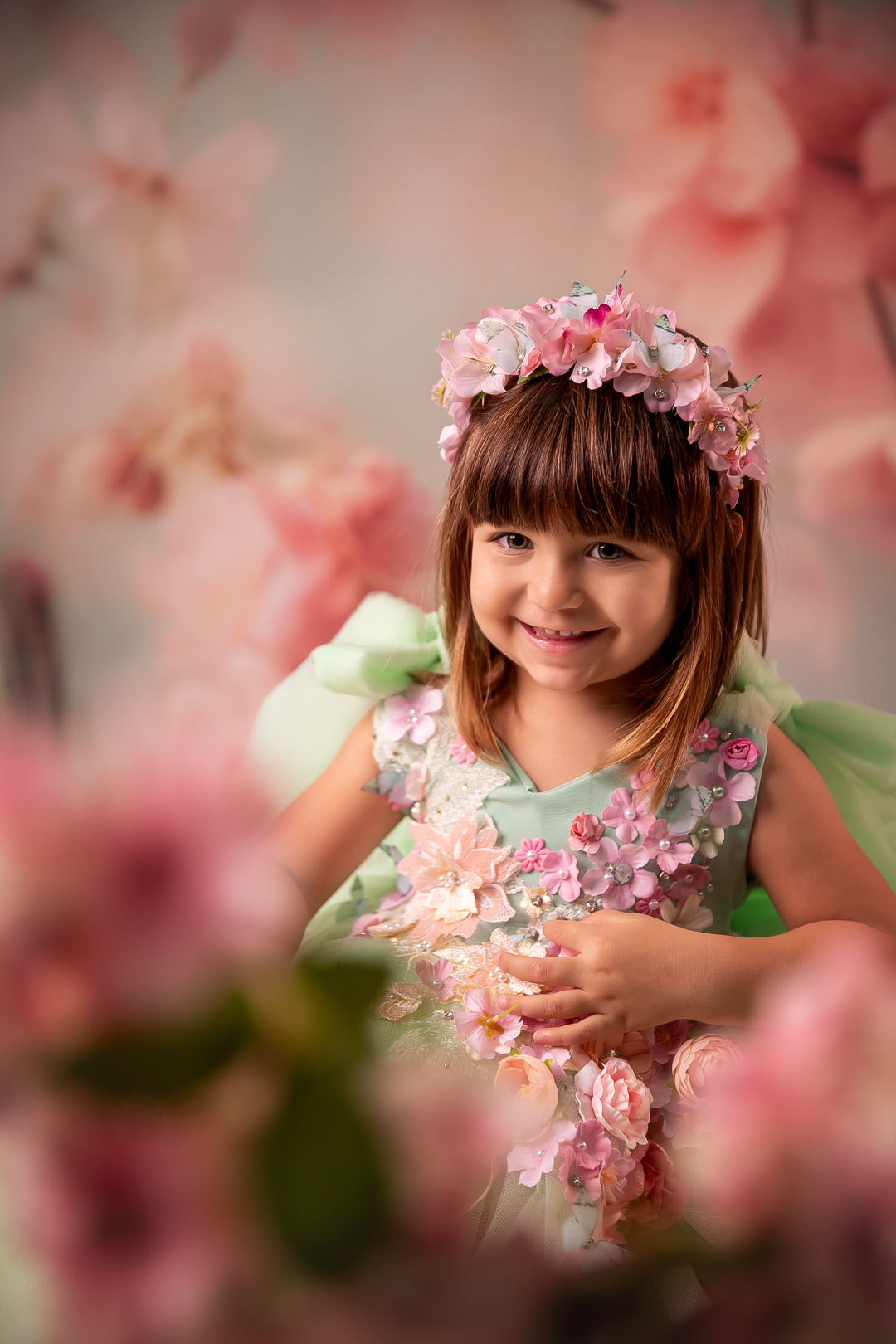 fotografia infantil menina girl primavera flores