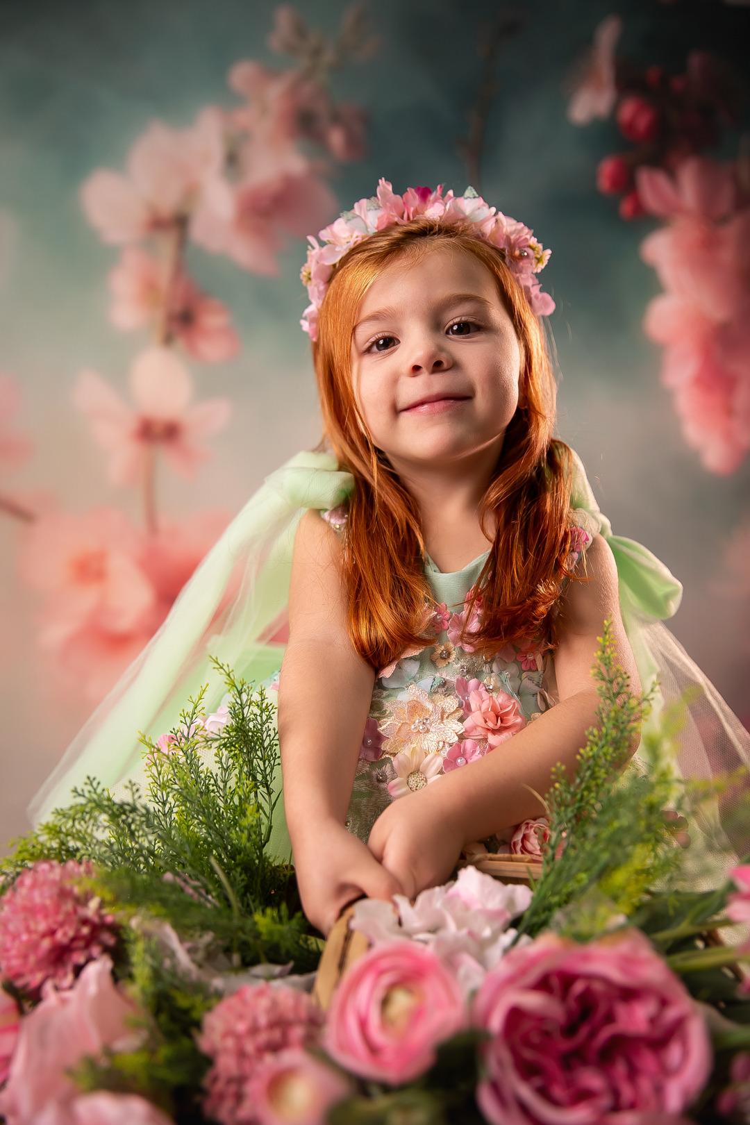 fotografia infantil menina girl primavera flores