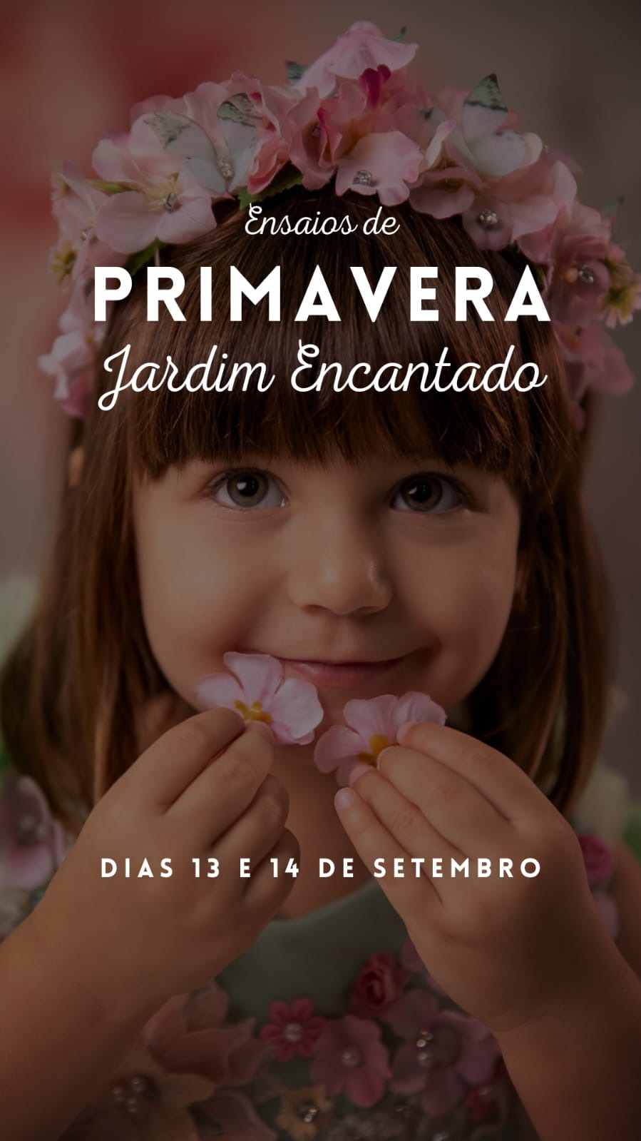 fotografia infantil menina girl primavera flores