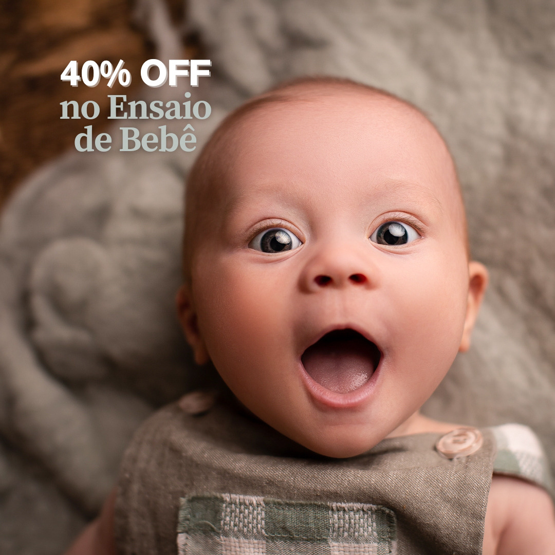 ensaio de bebe 3 meses