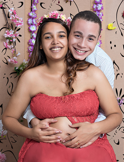 Robson Dias Fotografia - Ensaio Gestante com 38 semanas no estúdio - Embu - São Paulo