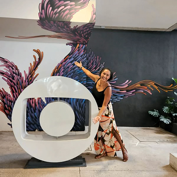 Deds Silva - Doula Profissional Participal no Auditório do programa Altas Horas da Rede Globo