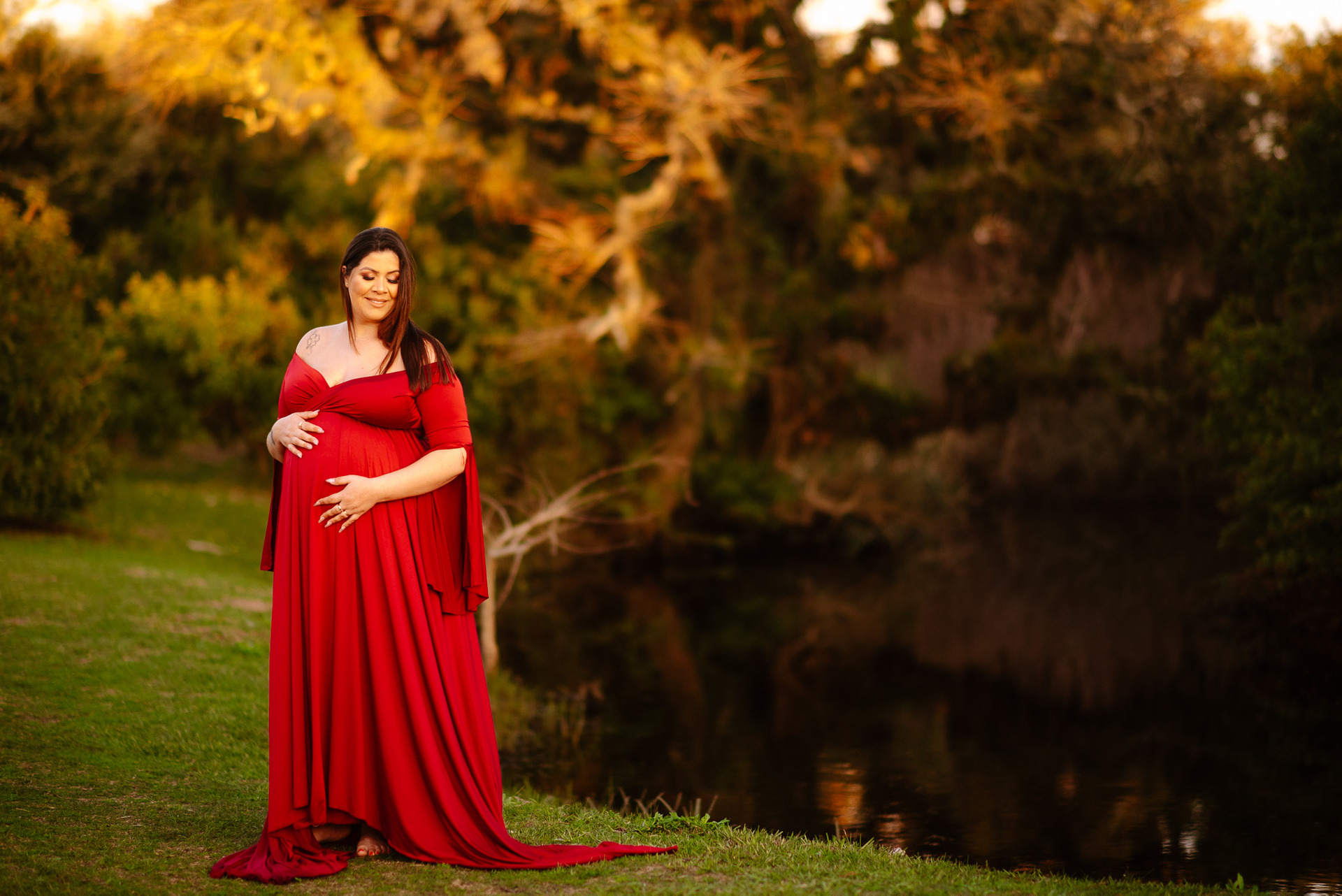 Gestante em Bento Gonçalves fotografada por Aline Fontes