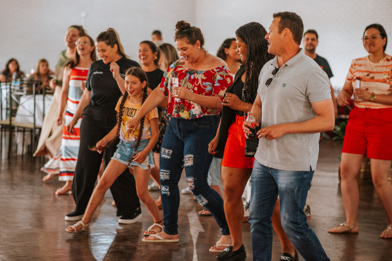 momento único onde pude capturar a essência dessa diversão dos colaboradores naquela naquele evento da empresa Bunge