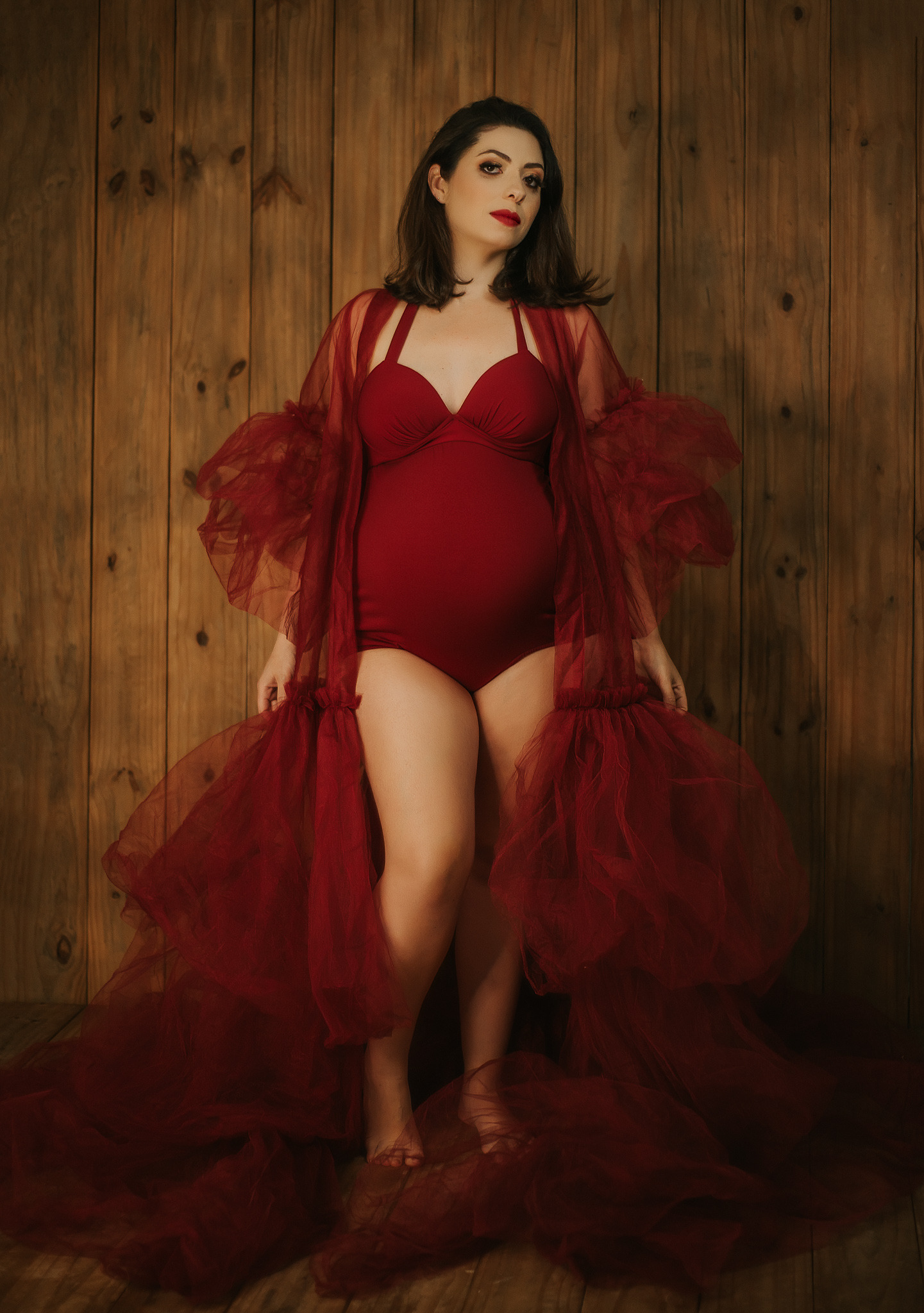 Beleza natural na gravidez Fotografia de gestante profissional