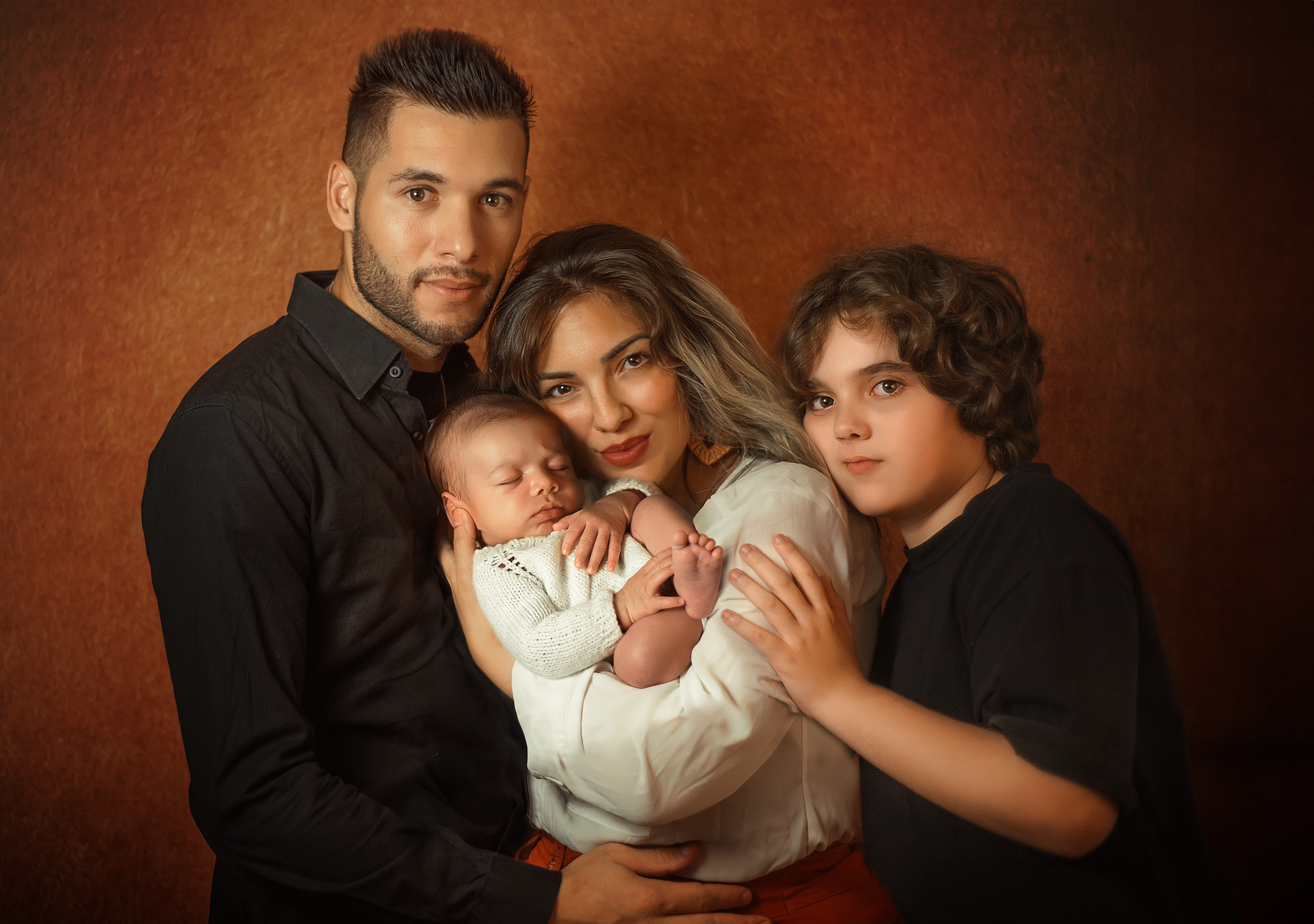 fotografia de família em ensaio newborn