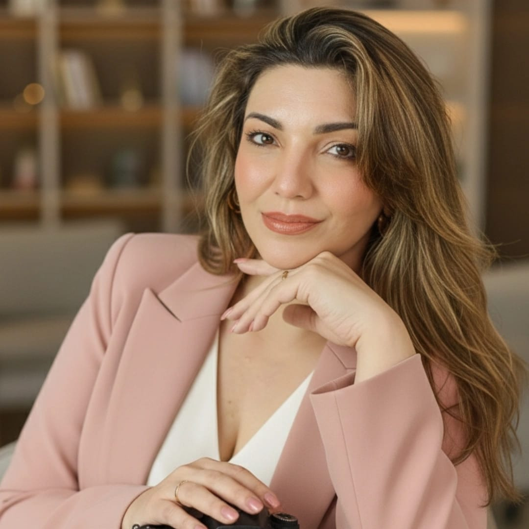 Aline Fontes fotógrafa e administradora, experiência com recém-nascidos há mais de 10 anos, newborn, gestante e famílias, gestão corporativa.