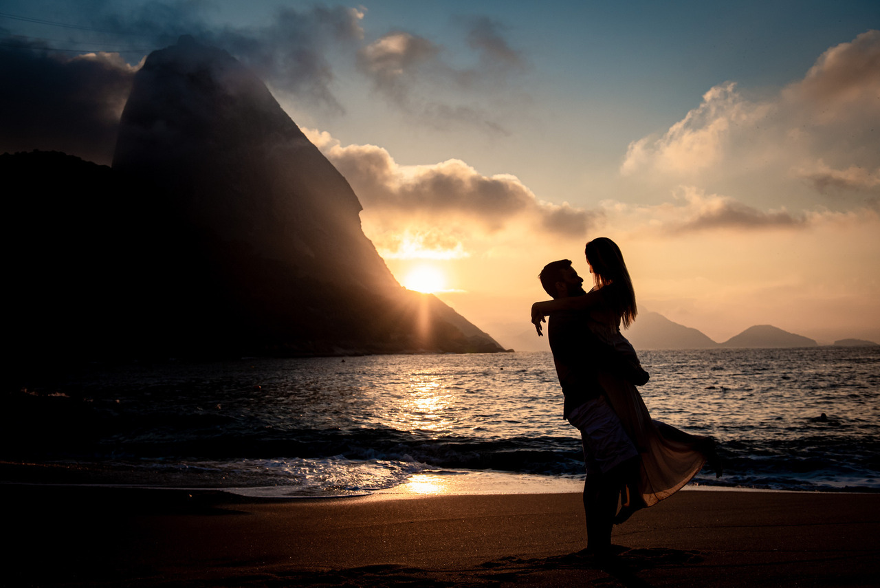 Ensaio pré-wedding praia vermelha Rio de Janeiro