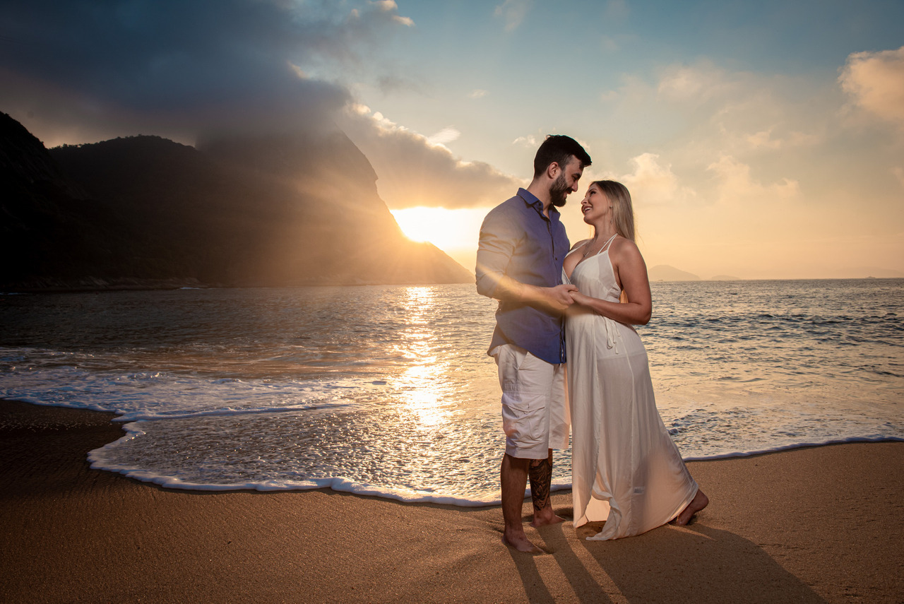 Ensaio pré-wedding praia vermelha Rio de Janeiro