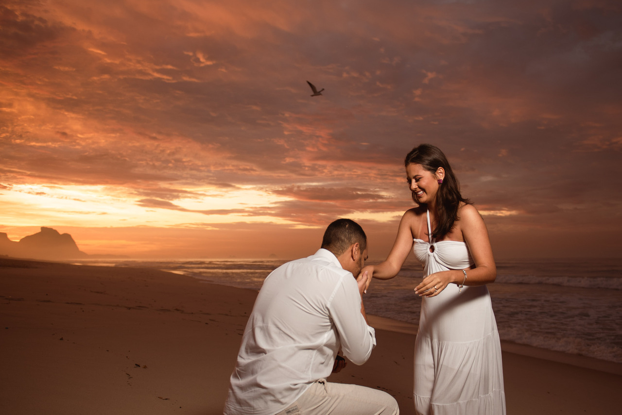 pedido de casamento praia da reserva rio de janeiro