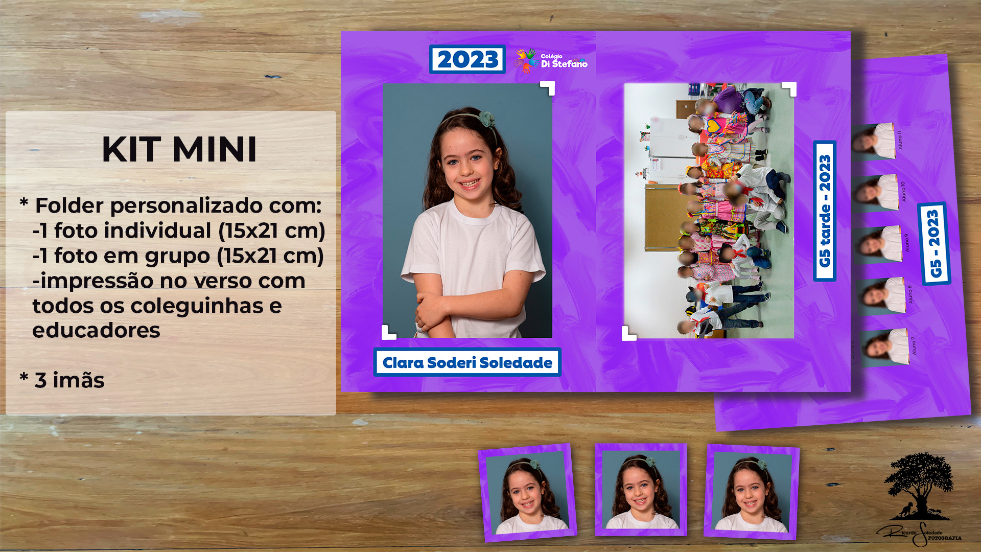 Kit Mini - Fotografia de Lembrança Escolar