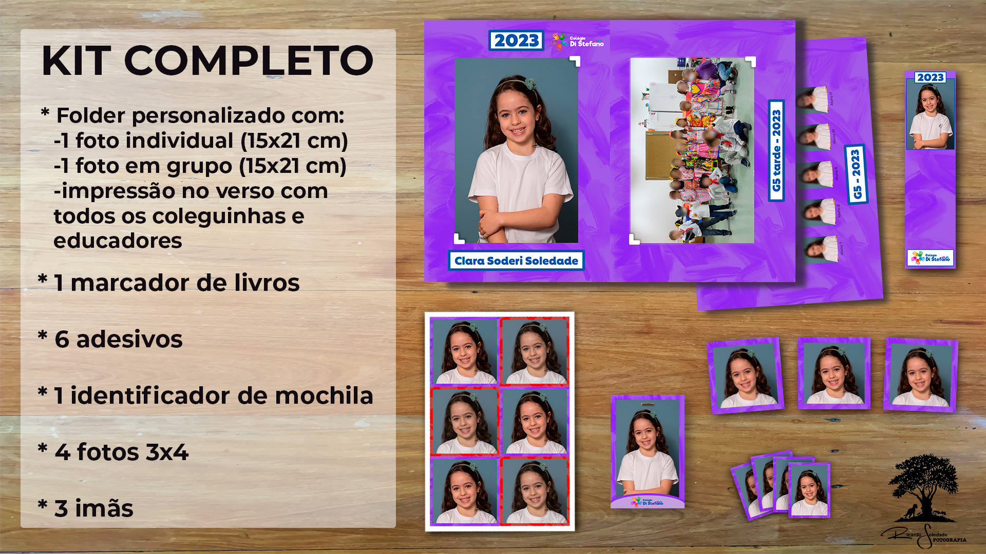 Kit Completo - Fotografia de Lembrança Escolar