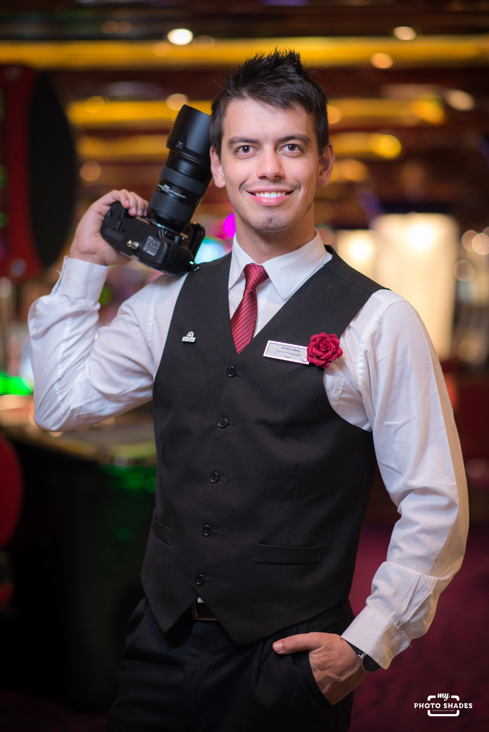 Alvaro Vilela Fotógrafo a bordo do Costa Fortuna