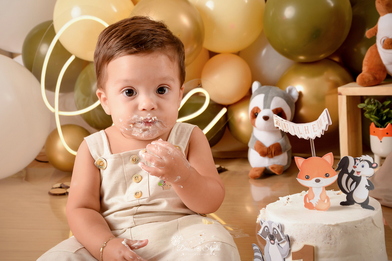 Smash the cake com 1 aninho