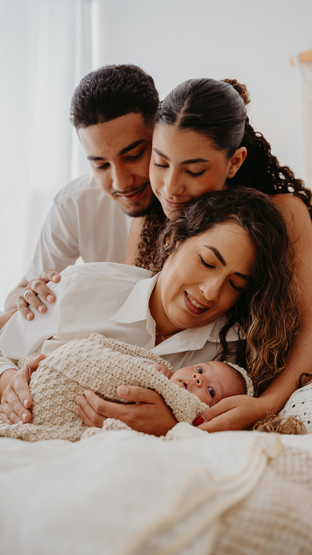Encontro da família com o bebê
