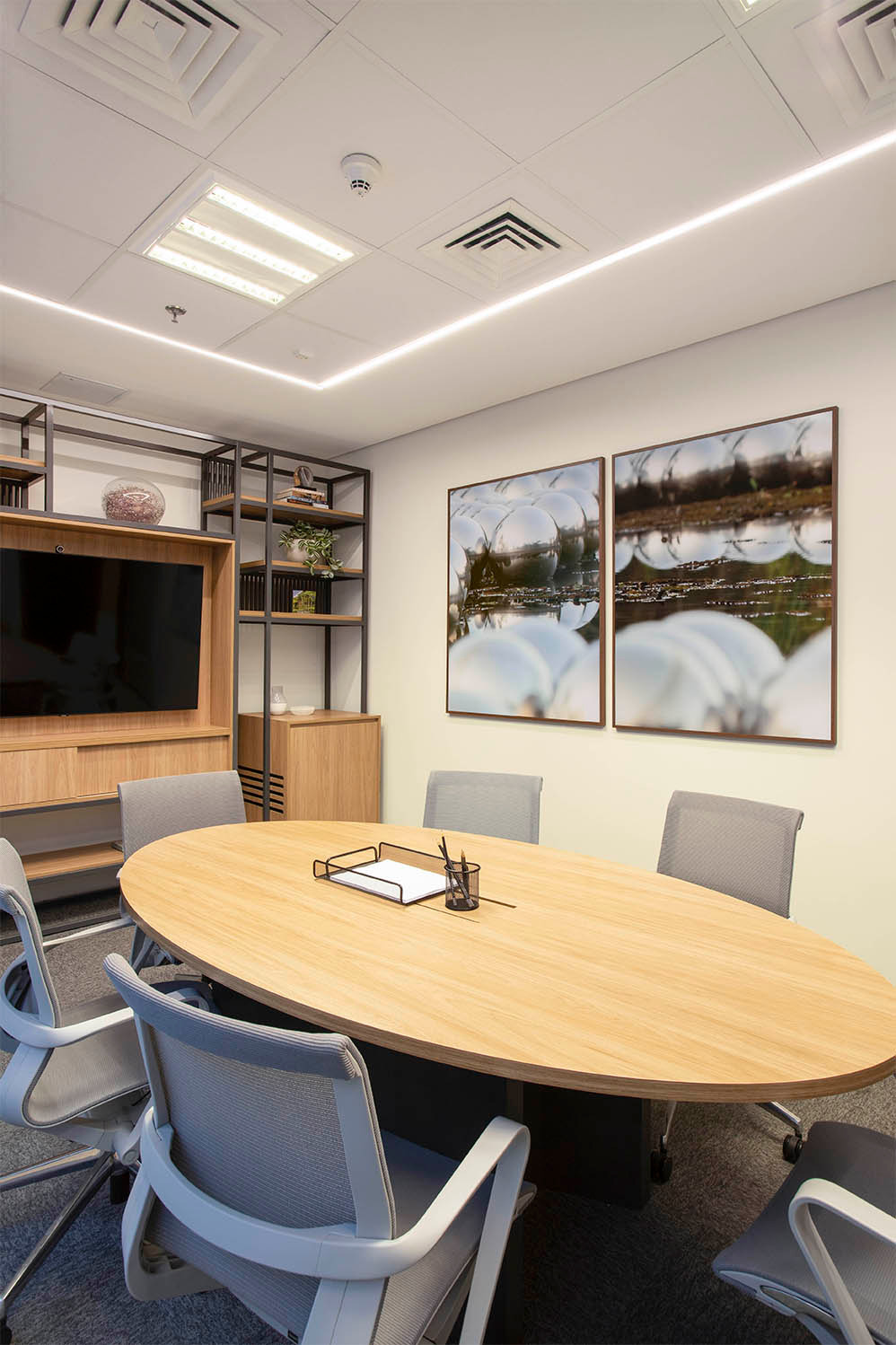 composição de quadros abstratos - quadros decorativos para empresas