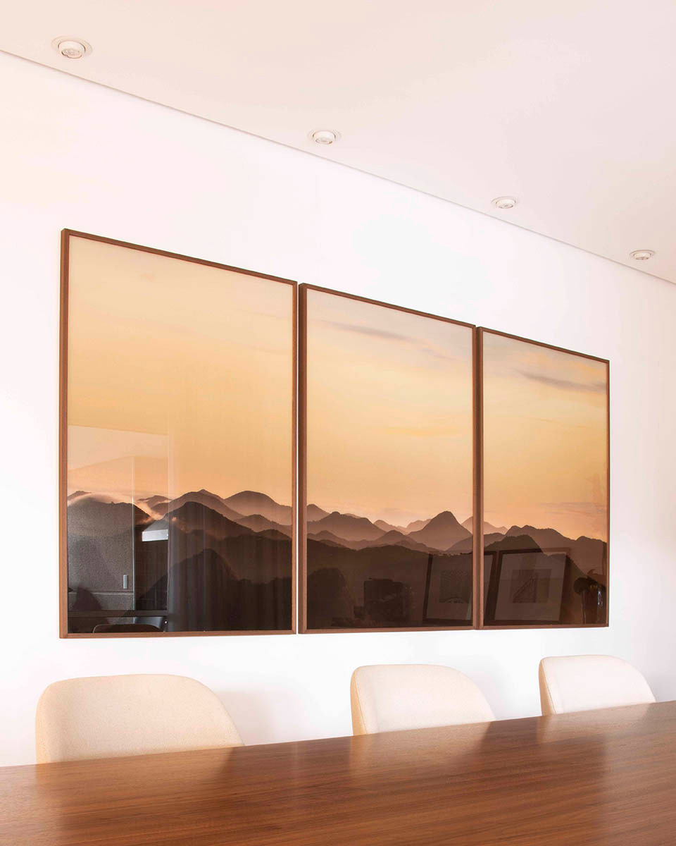 composição quadros chiques para sala de jantar - tríptico rio de janeiro